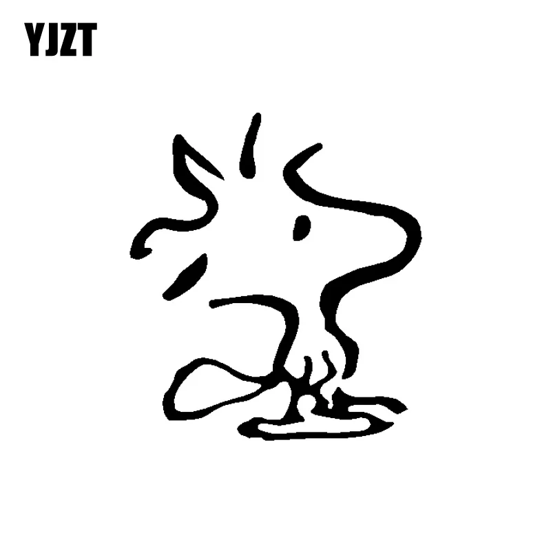 YJZT 14 2*16 см мультфильм Woodstock птицей виниловые наклейки на декоративный