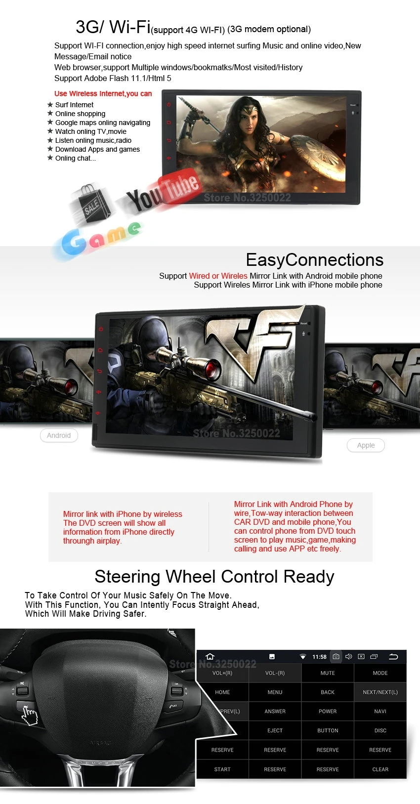 Perfect Octa(8) Core Android Car Dvd Player gps FOR FORD F-150/F-250/F-350/F-450/F-550 Navi audio multimedia auto stereo RAM 4G ROM 32G 5