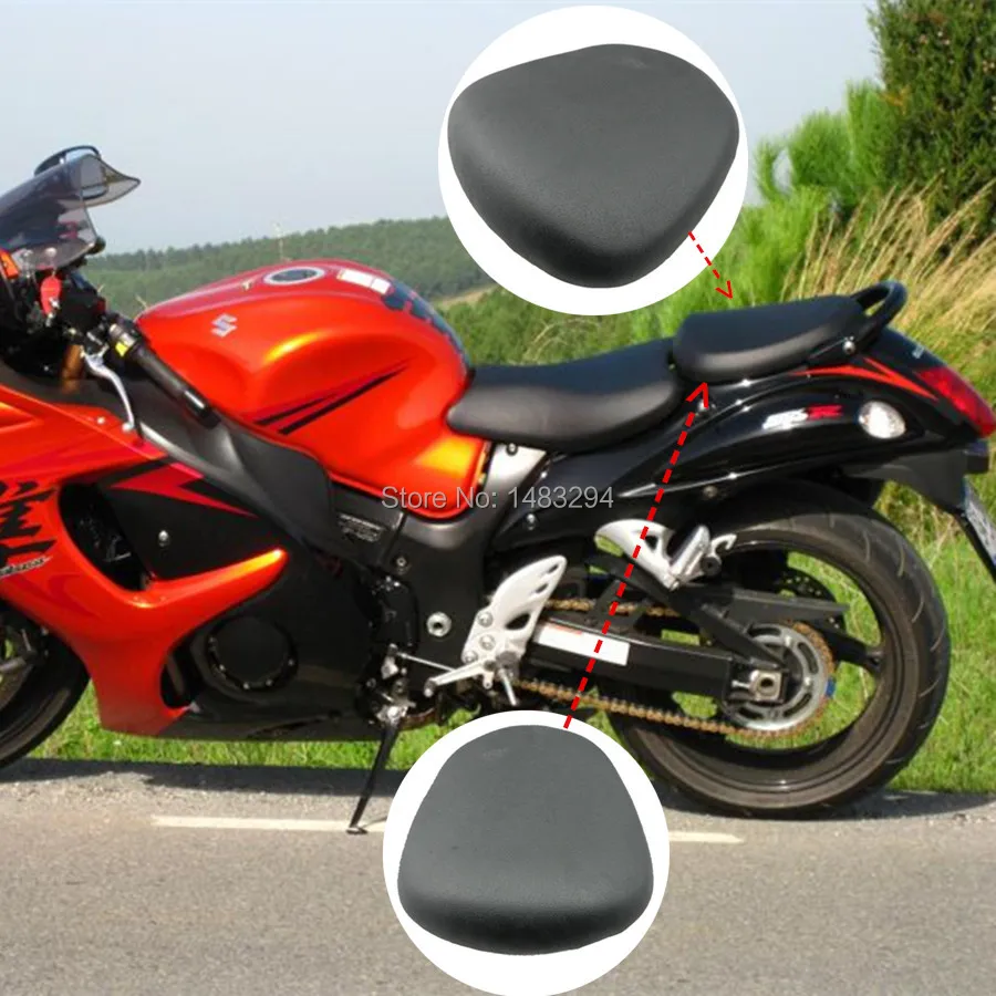 Black Replacement Rear Passenger Seat Pillion Seat Cover Fits For