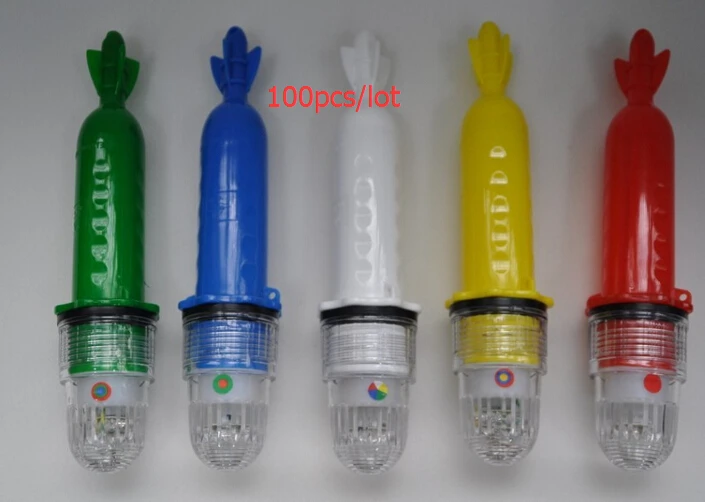 

100pcs/lot IP65 Waterproof Electronic Fishnet Sights LED Indicator lights 3V Traffic light with retail colorful box