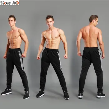 

HOWE AO New Men's Hip Hop Sweatpants Fitness Joggers Spring Male Side Stripe High Street Hip Long Trousers Harem Pants Sweatpant