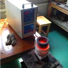 Высокочастотная электрическая тигельная плавильная печь мини индукционная плавильная печь 2 кг Емкость Золото индукционная плавильная печь