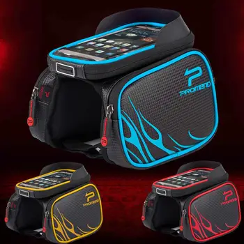 

Kuulee Bicycle Front Touch Screen Phone Bag on The Frame Mountain Bike Top Tube Bag Cycle Panniers Bag for Bicycle Accessories