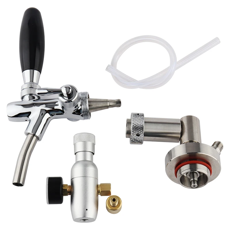  Homebrew 3.6L Mini Keg 304 stainless Beer Growler keg Spears with Adjustable tap Faucet with Mini C