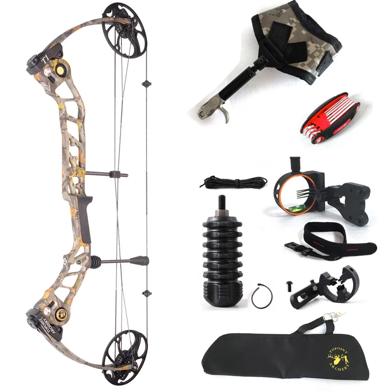 

Topoint Archery T1 Camo New product, Black and Camouflage,ten colors,hunting compound bow, archery set,China Archery