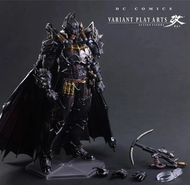 

Play Arts Kai Bat Man Steam Punk Bat-man Figure Steampunk Bruce Wayne 27cm Variant Play Art KAI PVC Action Figure Toys Kid Gift