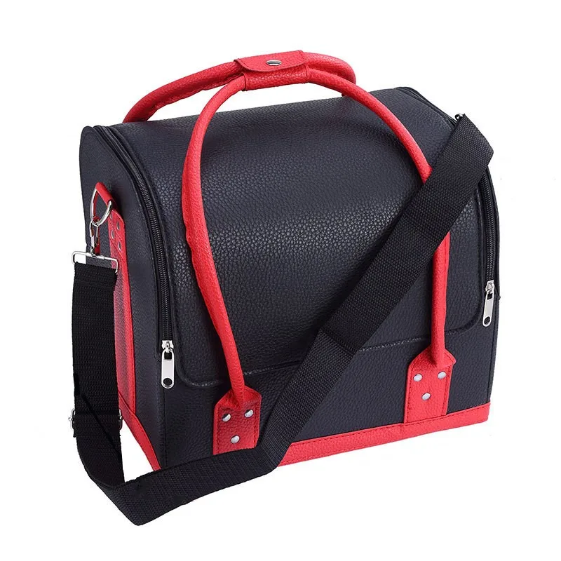 

LHLYSGS Brand Makeup Artist Professional Cosmetic Cases With Makeup Bag Semi-Permanent Tattoo Nail Beauty Multilayer Toolbox Bag