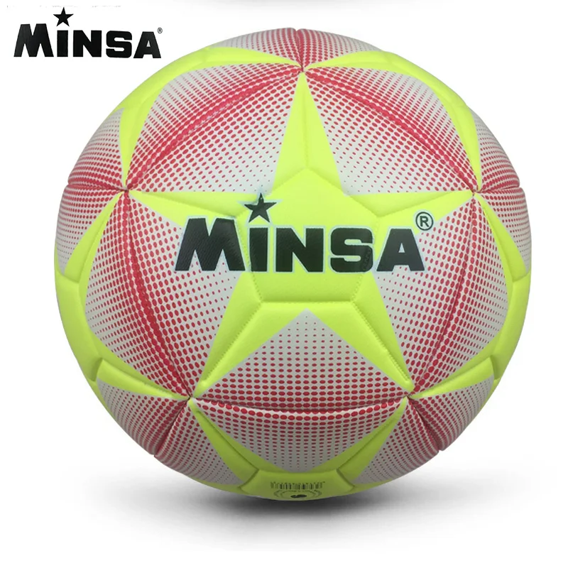

2017 MINSA High Quality Size 5 PU Soccer Ball Football Ball for Match Training Ball