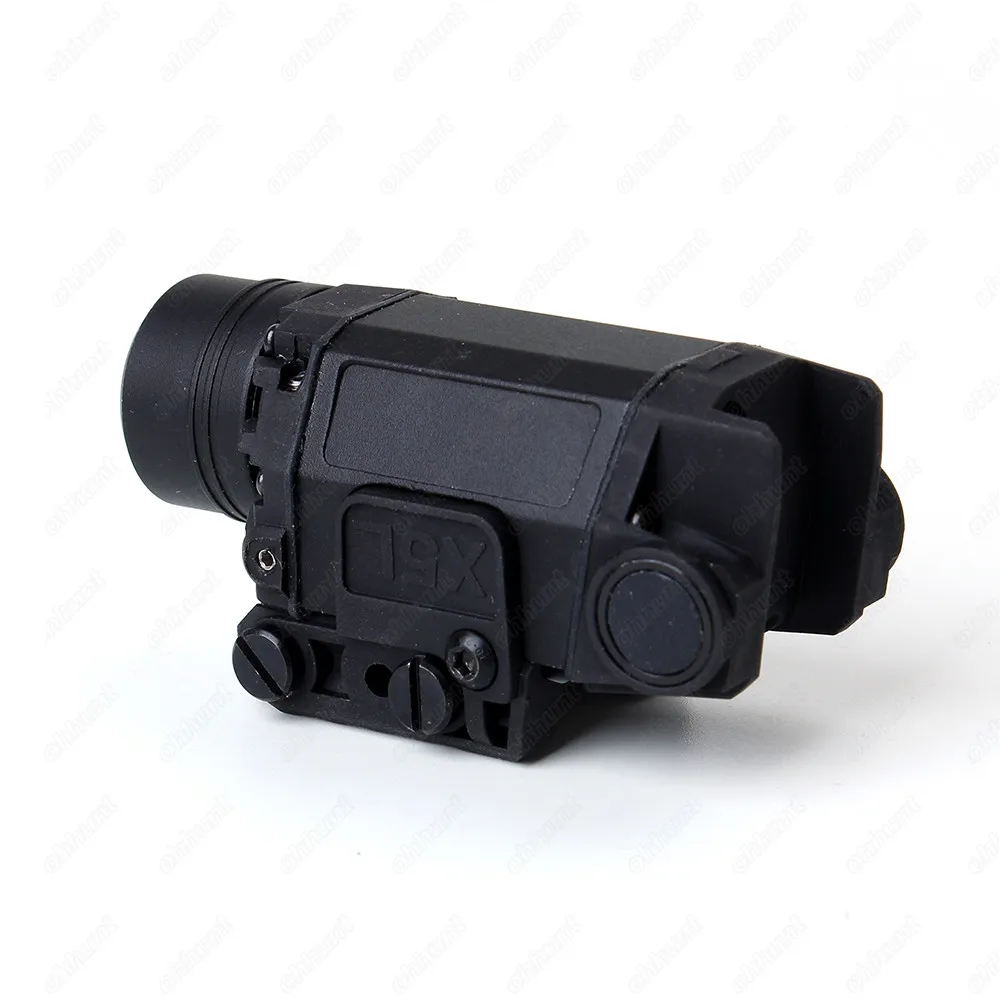 Tactical LED Flashlight X5L White Light 190 lumens Integrated Green Laser Sight For 20mm Picatinny Rail Shooting Hunting Lights (6)