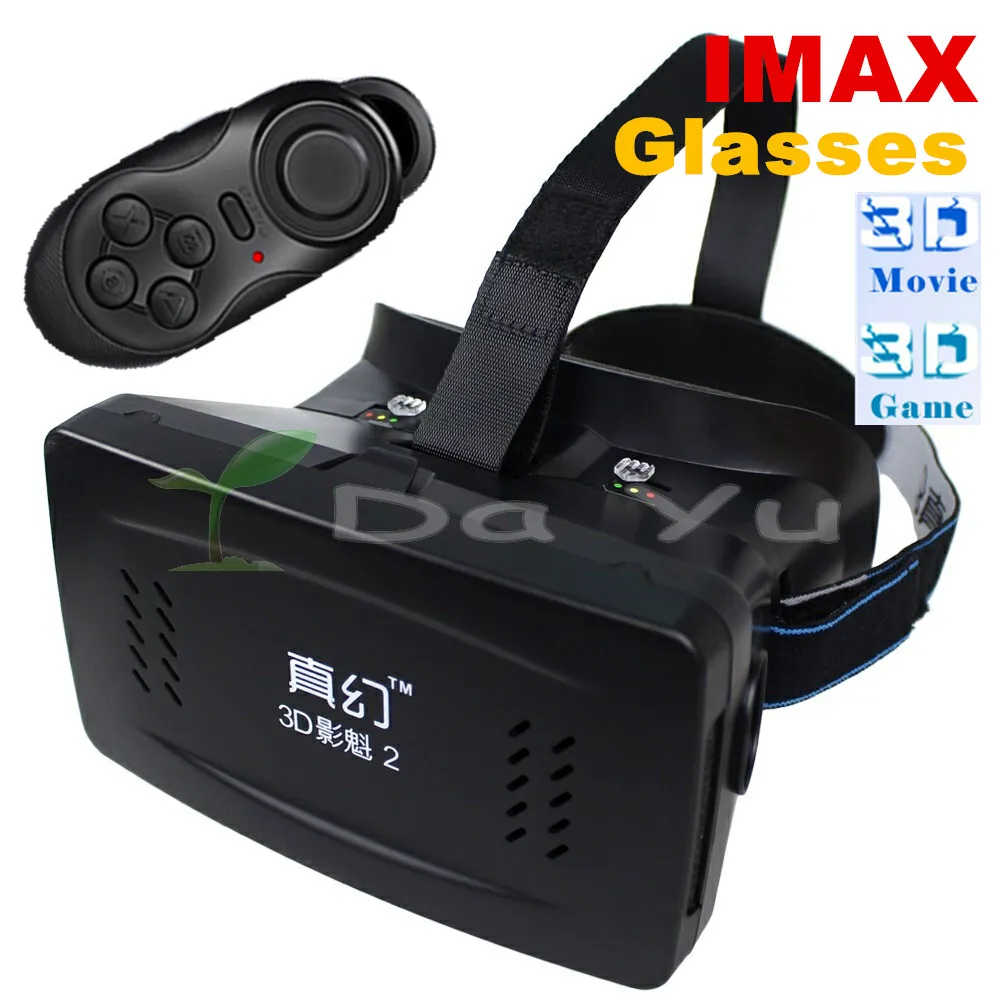 1pcs RITECH II Head Mount Plastic Version 3D VR Virtual Reality Glasses Google Cardboard Movies Games with remote control | Электроника