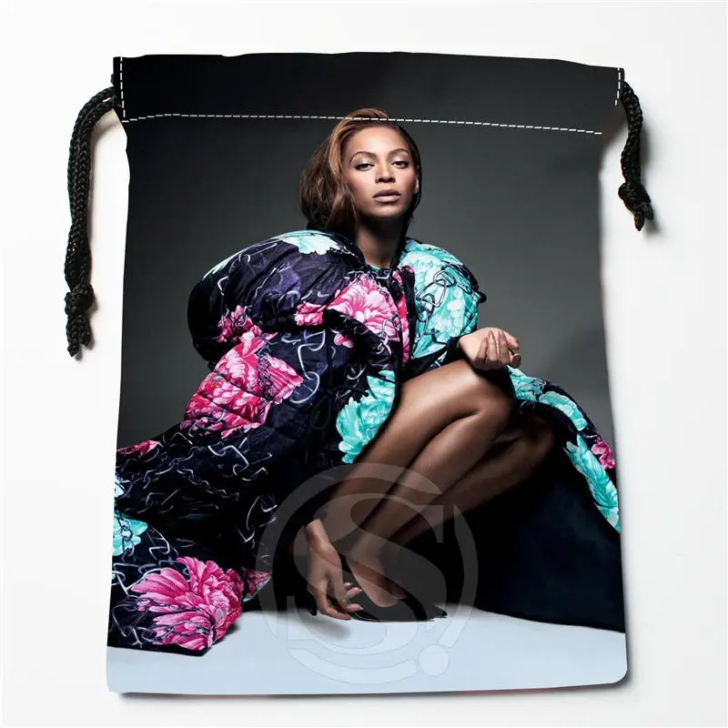 U-6 Бейонсе изготовленный на заказ логос напечатал сумку; степень сжатия сумки женские сумки на завязках размер 18X22 см U801! t6