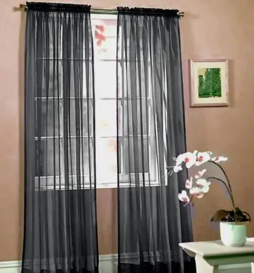 Curtains Ideas black sheer curtain : Compare Prices on Black Sheer Curtains- Online Shopping/Buy Low ...