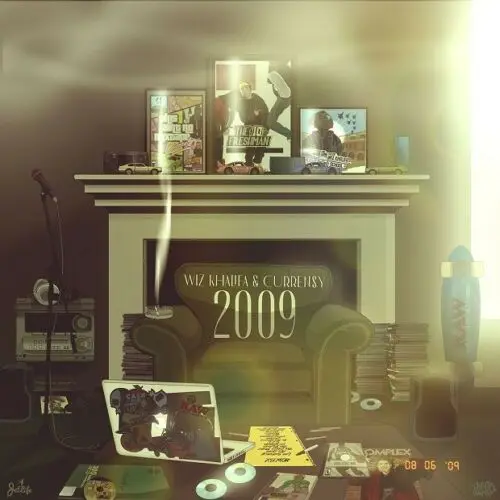 P-3818 Khalifa &amp Curren $ y 2009 рэп Обложка альбома ткань тканевый плакат Настенные картины