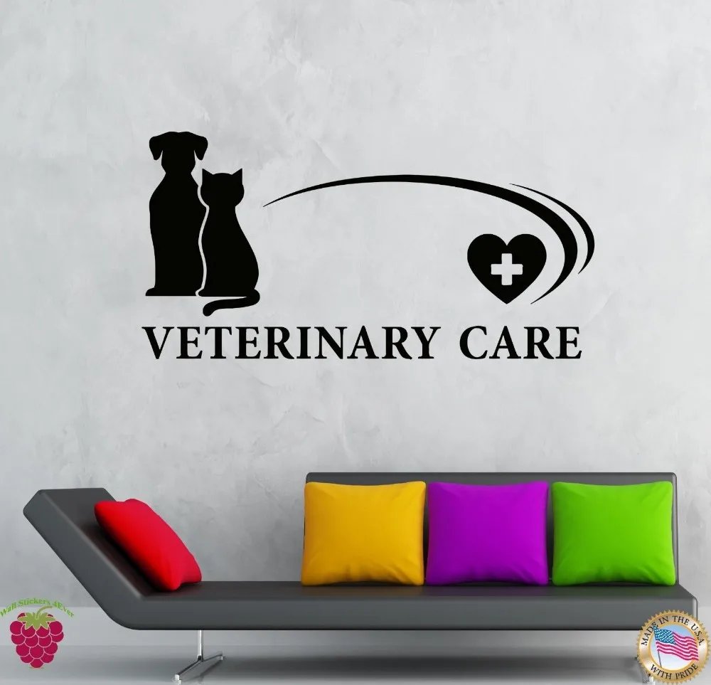 Vetirenary Care Pet Hospital Shop Декор на окно виниловая Съемная наклейка стекло стикер для