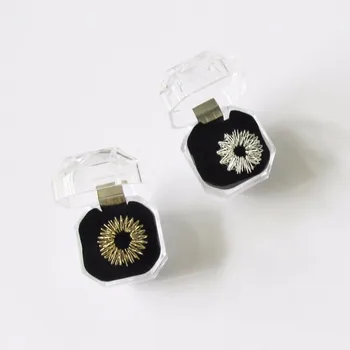 

100pcs/lot Finger Massager Ring in Plastic Case Hand Reflexology Acupuncture massage Ring Pain Therapy Massage hand massage