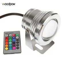 Светодиодный прожектор, 12 В, для фонтана, бассейна, пруда, RGB Освещение, 16 цветов, водонепроницаемый, IP68, с 24-клавишным контроллером