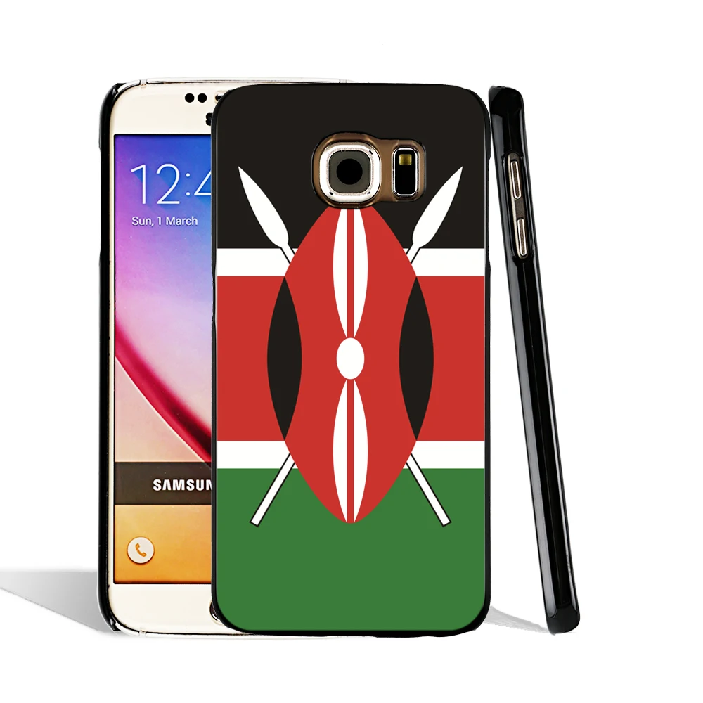 06585 Kenya Kenyan Flag Hardshell cell phone case cover for Samsung