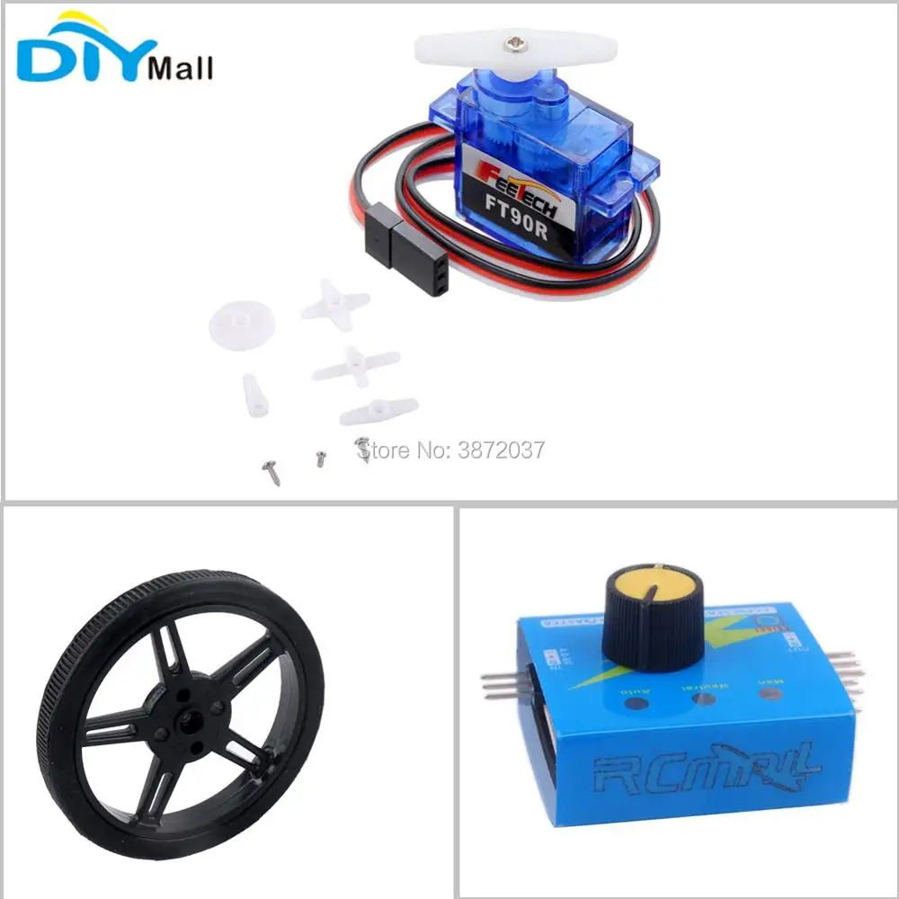 

Feetech FT90R Digital Servo 360 Degree Continuous Rotation Micro Servo Wheel Tester for Arduino Smart Car Robot