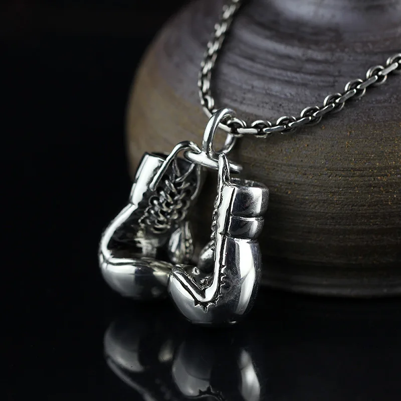 

Character silver new listing S925 men's personality Sterling Silver boxing gloves