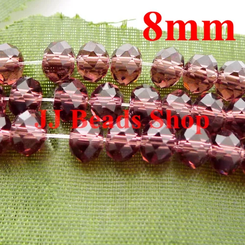 7.11USD/360pcs 8mm top quality crystal glass 5040 rondelle beads