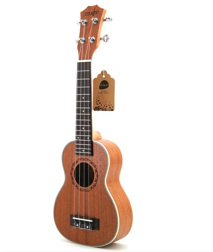 

21-inch ukulele four-string small guitar Mahogany five-line edge beginner entry instrument free shipping