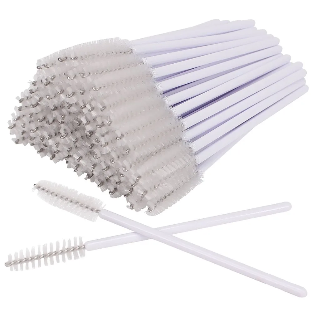 

1000Pcs/pack Disposable Micro Eyelash Brushes Mascara Applicator Wand Brushes Comb White Eyelash Extension Makeup Tool Kit