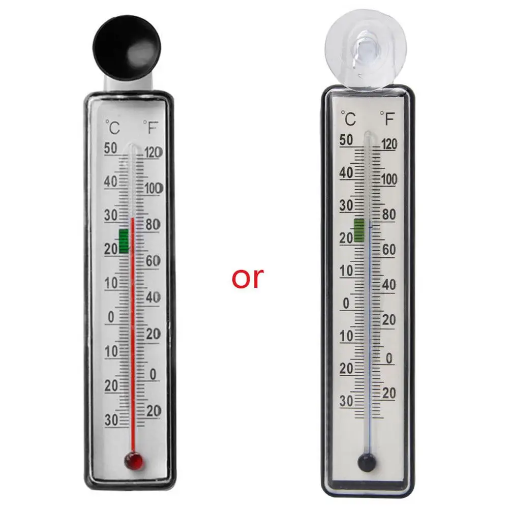 

RODE Fish Tank Aquarium Thermometer Glass Meter Water Temperature Gauge Suction Cup