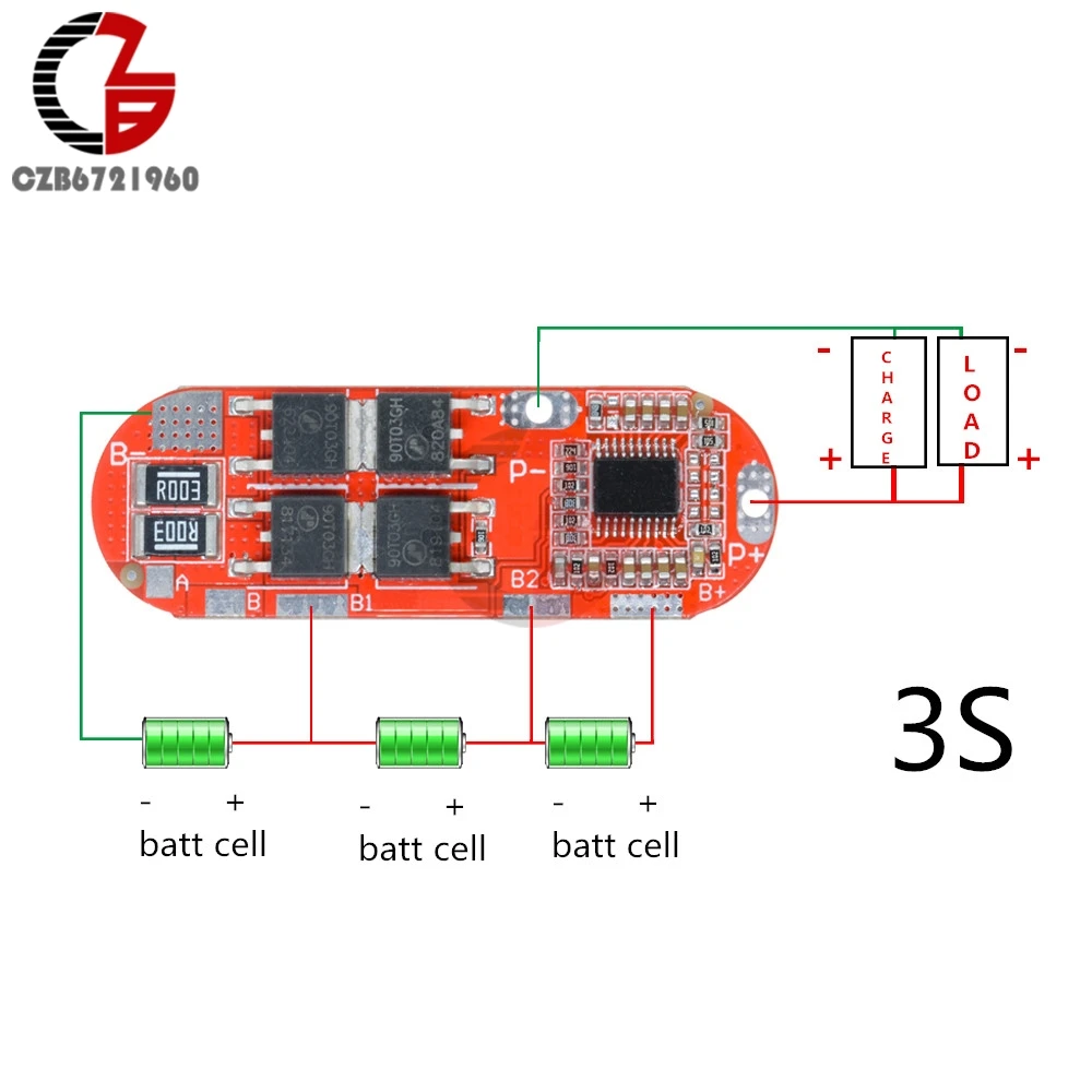 Li Ion Bms Pcm Battery Charger Protection | 3s Battery Protection Circuit  Board - 25a - Aliexpress