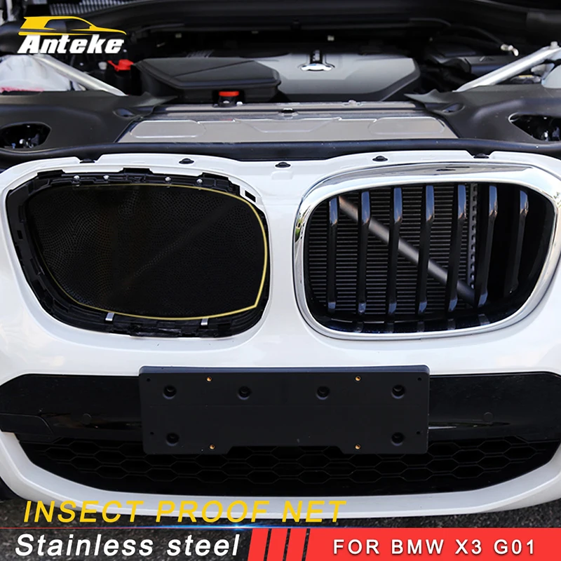 

ANTEKE Car Insect proof net Car Insect Screening Mesh Front Grill Insert Net for 2018 BMW X3 GO1 X4 G02