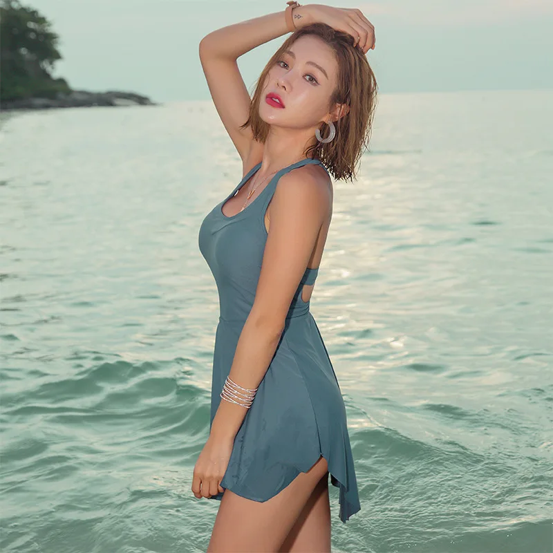 

Plus Size Women's Swimsuits Triquinis Slimming Swimwear Female One Piece Swimsuit Dress Maios 2019 Sexy Push Up Bathing Suit