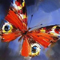 Butterfly Oil Painting Handmade Product Living Room Decor Wall Art Hot Sell Paintings For Home As Unique Gift