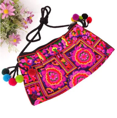 Горячая винтажная женская сумка с вышивкой! Универсальная ручная вышивка сумка через плечо сумка с изображением мандалы для дам Bolsa - Цвет: 3