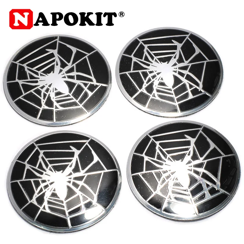 

4pcs 56mm Car Styling Spider Logo Pattern Emblem Auto Wheel Center Hub Cap for BMW Ford Golf Polo Toyota Honda Kia Opel Cover