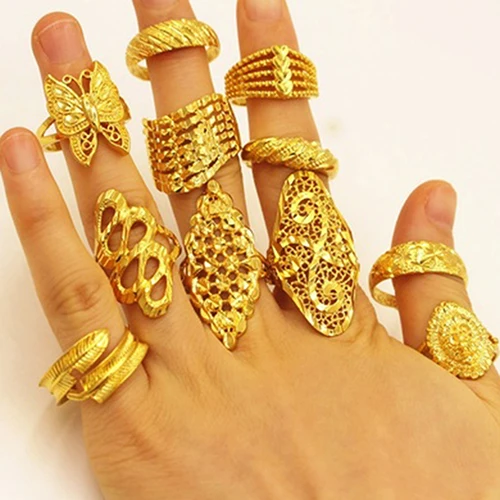 

11 Different Design Stars Flower Butterfly Adjustable Open Finger Knuckle Ring