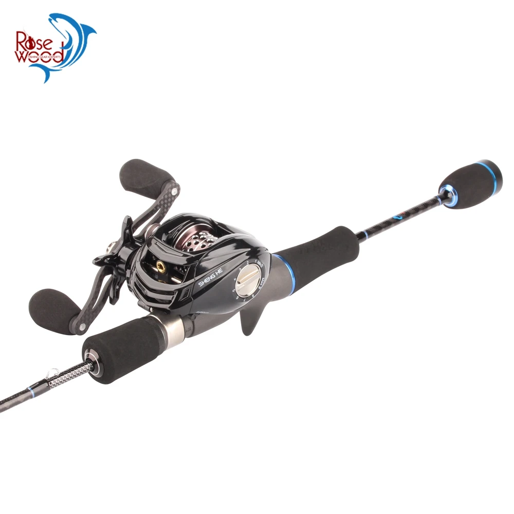 

Fuji Fishing Rod Set 1.8m Trout Fishing Rod Casting Rod Combo Fast Action With BaitCasting Reel 6.3:1 17+1 Bearings + 1PC Bag