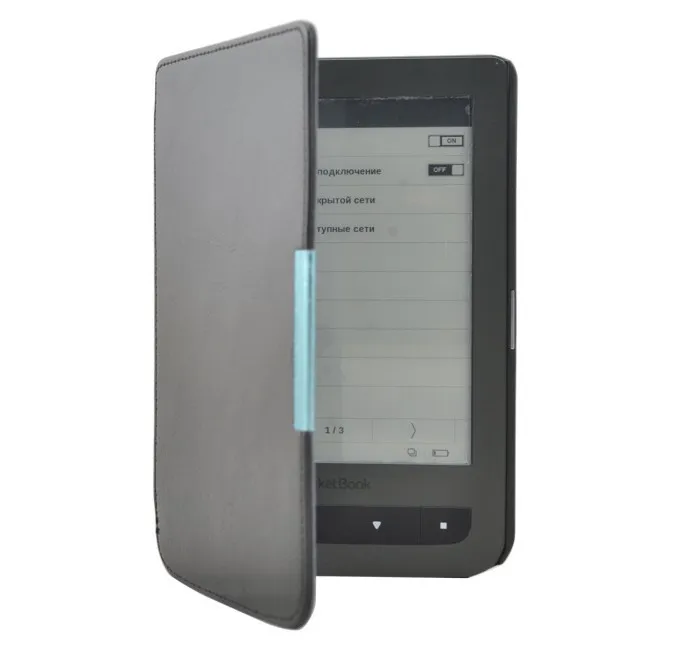 New Crazy Horse Magnetic Flip Leather Cover Case For Pocketbook Touch 614624626 6 6 inch Free Shipping