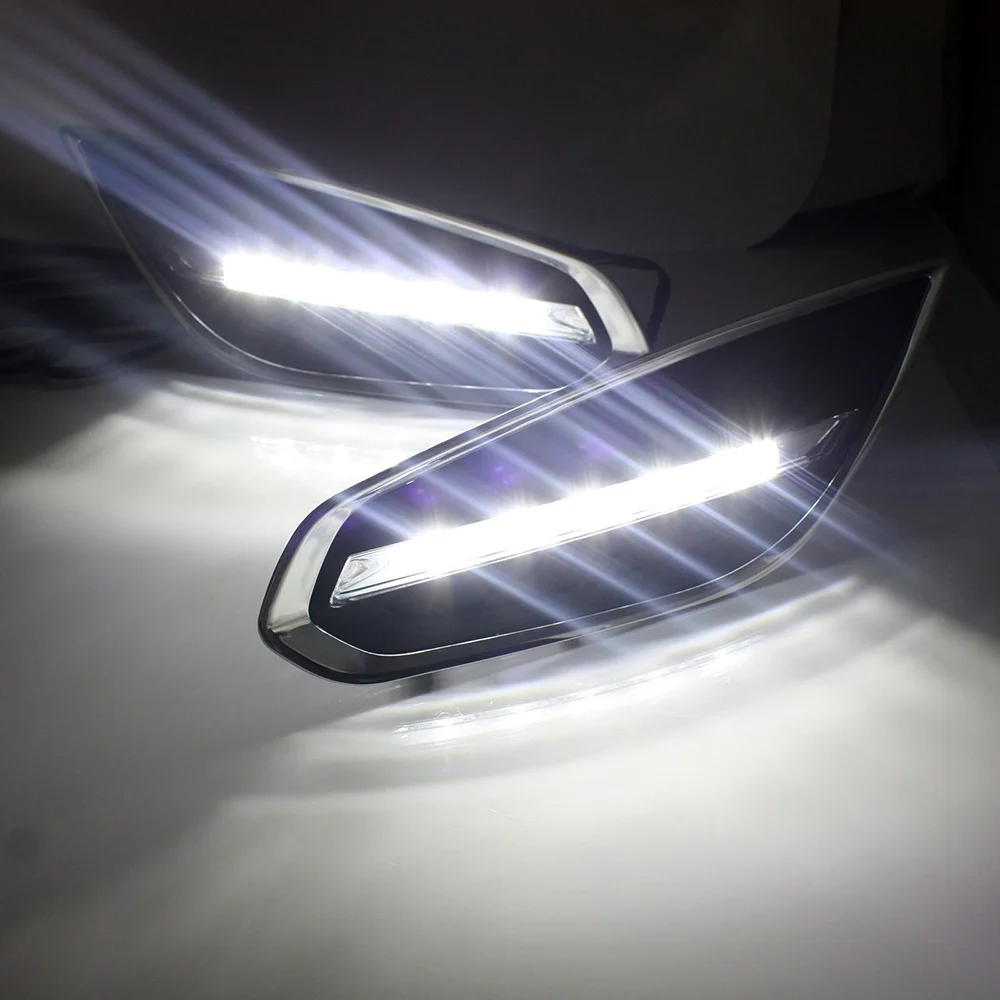 NOVSIGHT дневные ходовые огни Автомобильные светодиодные DRL Противотуманные фары