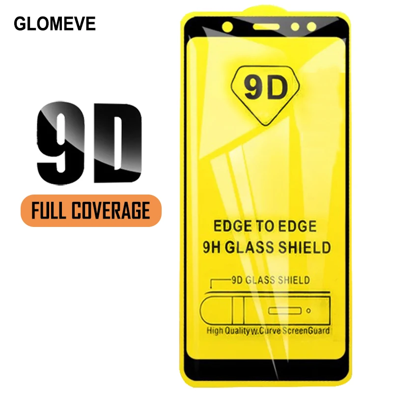 

9D Full Cover Tempered Glass For Samsung Galaxy A6 A8 A7 J4 J6 J8 Plus 2018 Screen Protector For Samsung A3 A5 A7 2017 Film