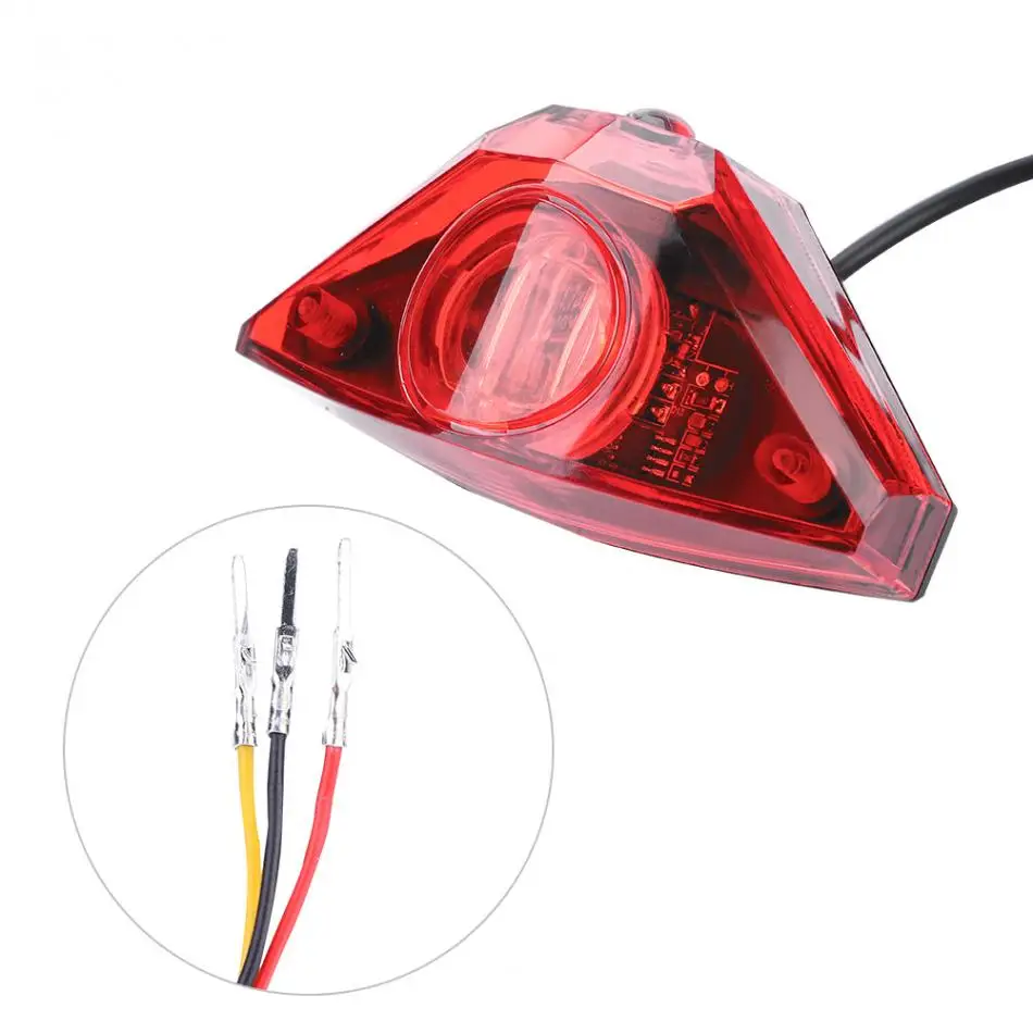 Flash Deal Universal Electric Bike Scooter Rear Tail Safety Light Plastic Warning Brake Lamp Suitable for Scooters etc 5