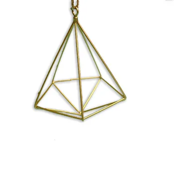 

Creative Geometric Diamond Hanging Air Pineapple Support For Flowers Soilless Flower Pot Stereoscopic Suspension Home Decoration