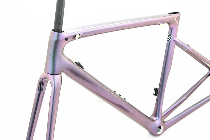 Metal color paint bicycle super light carbon road frame frame fork