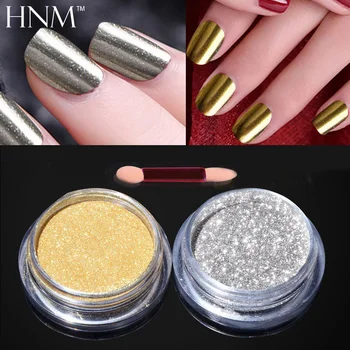 

HNM Magic Mirror Chrome Glitter Powder Metallic Nail Powder Spangles for Nails Sequins Nail Art DIY Pigment Glitters