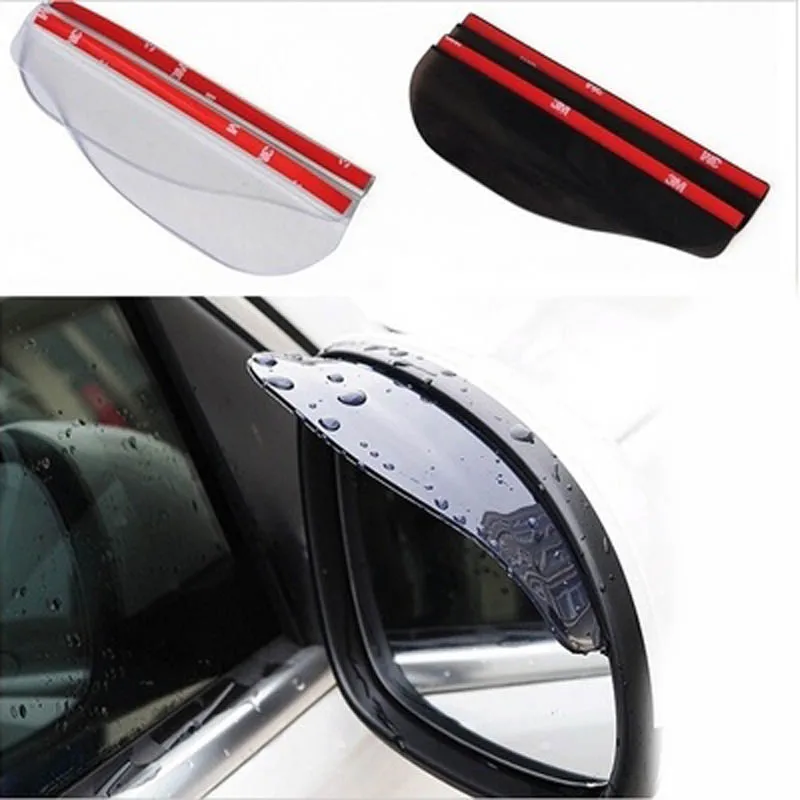 

2Pcs Flexible Anti Rain Guard Shade Auto Weatherstrip for Car Rear View Mirror TD326