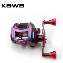 Kawa новая Рыболовная катушка, катушка для наживки, магнитный тормоз, подшипник 11+ 1, углеродная ручка, металлическая ручка, цвет радуги, тело, Максимальное сопротивление 11 кг