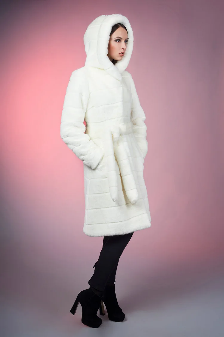 S-5XL 6XL 7XL зимнее теплое искусственное достойное пальто из искусственного меха норки с капюшоном белое роскошное пальто из искусственного меха больших размеров женская одежда