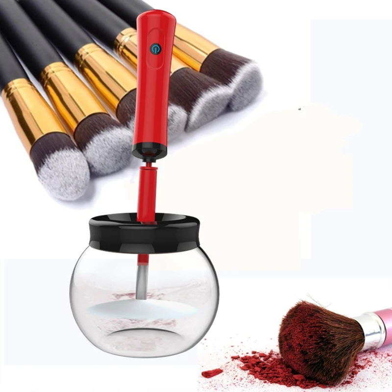 

2018 New Electric Makeup Brush Cleaner & Dryer Set Make Up Brushes Washing Tool Makeup Brushes Cleaner Washing Makeup Brush
