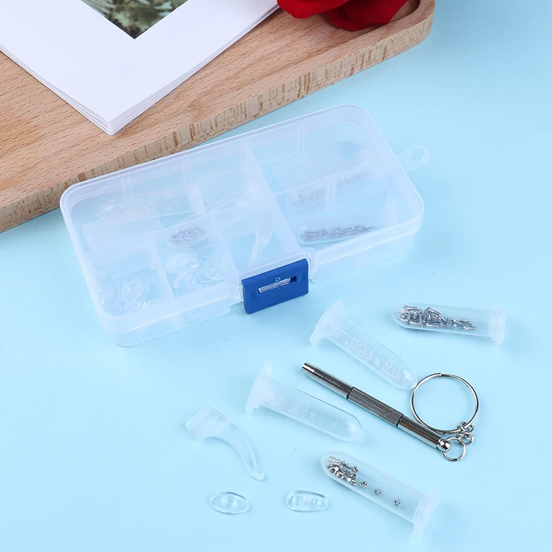 Buy Eyeglass Nose Pad Repair Screws Tool Box Optical