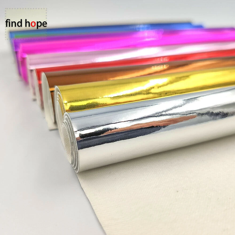 A4 20*30CM Electroplate Mirror Shiny Glossy PU leatherette Leather