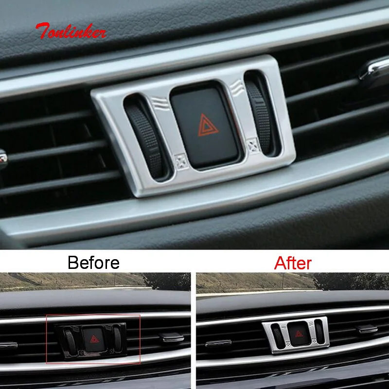 Tonlinker Dashboard Warning Light Cover case Stickers for Nissan Murano
