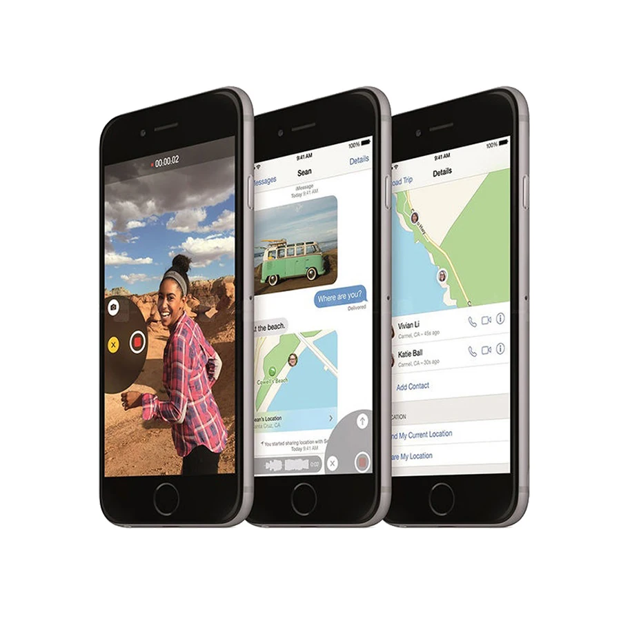 Дешево Оригинальный разблокированный iphone 6 16G 64G 128G rom система IOS 4,7 двухъядерный 8PM GSM WCDMA LTE мобильный телефон iphone 6 Лучший iphone